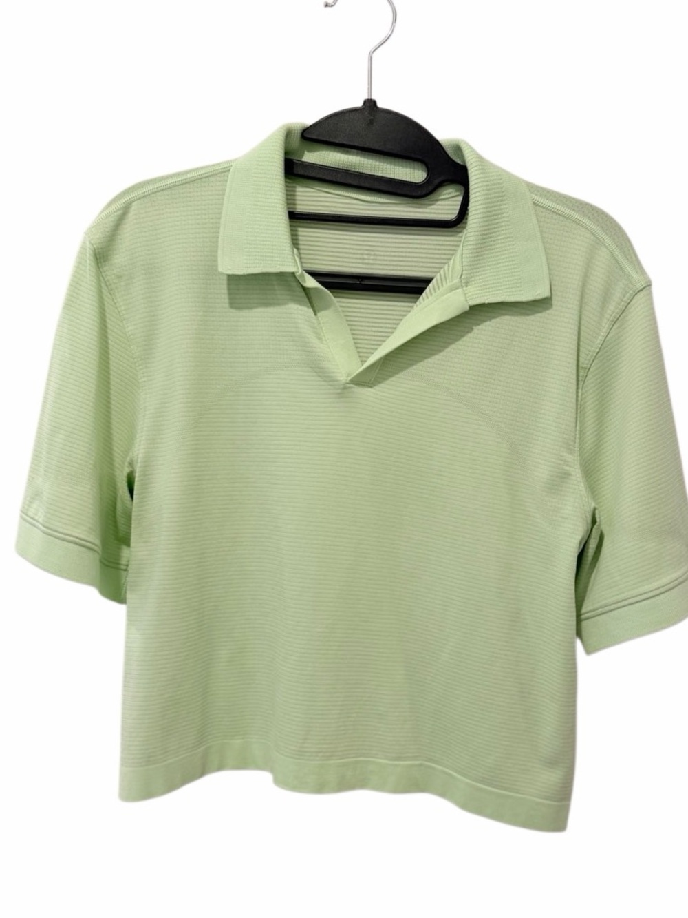 Lululemon swiftly tech relaxed, fit polo cropped size 6 mint green